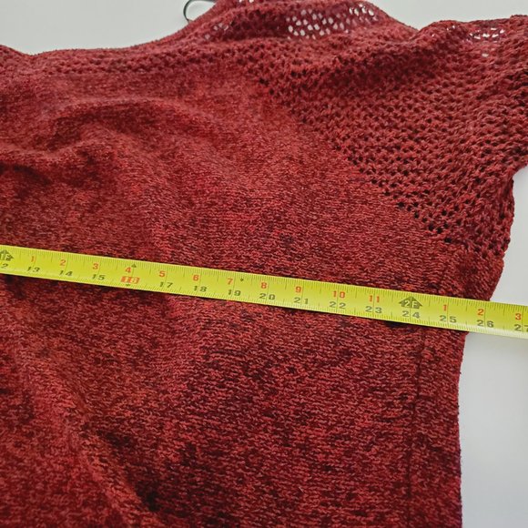 Jessica Simpson Red Off-the-Shoulder Sweater - Picture 12 of 14